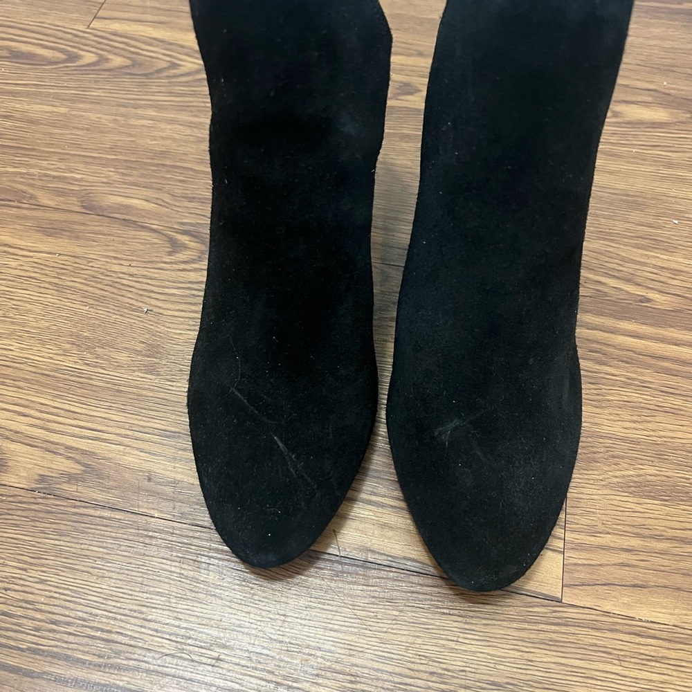 NEW Steve Madden Black Rookie Suede Ankle Booties Size 8.5 US $110 - Picture 3 of 7